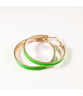 Серьги-кольца эмаль тонкие, 5 см