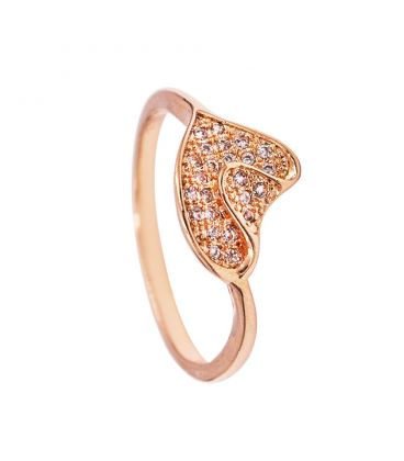 Кільце позолота "Листок"