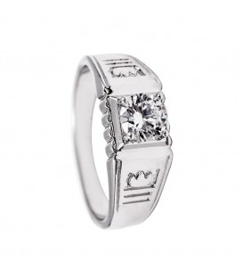 Печатка Xuping родій "камінь 0,6" медичне золото