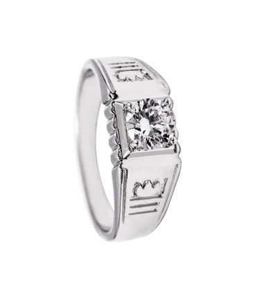 Печатка Xuping родій "камінь 0,6" медичне золото