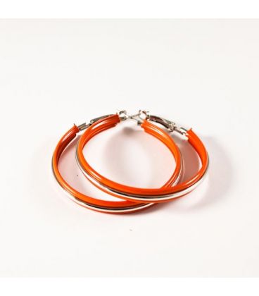 Сережки-кільця емаль тонкі, 5 см