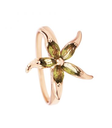 Кольцо позолота "Цветок"