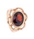 Кольцо позолота "Перстень – красный камень"