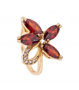 Кільце лимонна позолота "Квітка"