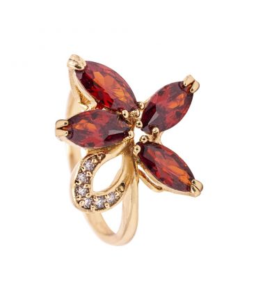 Кільце лимонна позолота "Квітка"