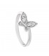 Кільце "Метелик" родіум