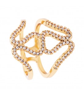 Кільце лимонна позолота