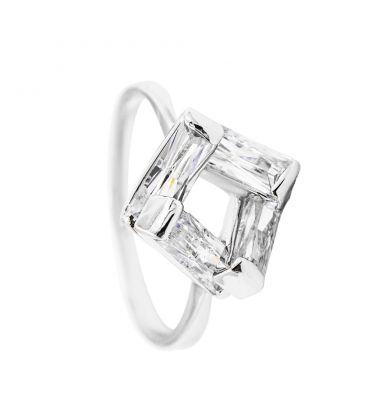 Кольцо Xuping родий "Квадрат"