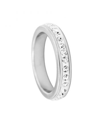 Кільце родій з емаллю "Лінія каміння"