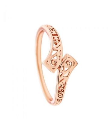 Кільце позолота "Врятуй та Збережи" без каміння