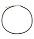 Шнурок на шею черный каучуковый 0,3*40см+5см (Медицинское золото)
