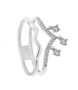 Кільце "Корона" родіум