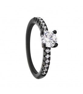 Кільце чорний родіум