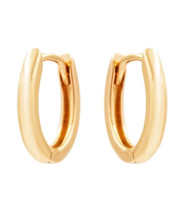 Сережки класичні "Підкова" лимонна позолота