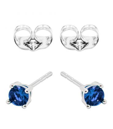 Серьги-гвоздики родиум