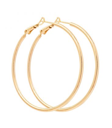 Сережки-кільця Xuping лимонна позолота 4,5 см (Медичне золото)