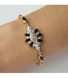 Браслет Xuping лимонна позолота "Квітка" (медичне золото)