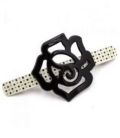 Заколка для волос со стразами “Роза”