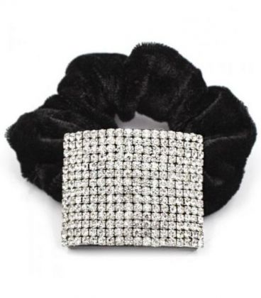 Резинка для волос с брошью "Прямоугольник"