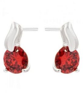 Серьги-гвоздики “Капля” родиум