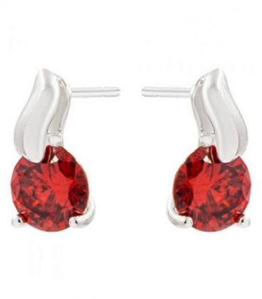 Серьги-гвоздики “Капля” родиум