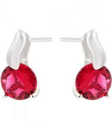 Сережки-гвоздики "Крапля" родіум