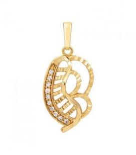 Подвеска лимонная позолота