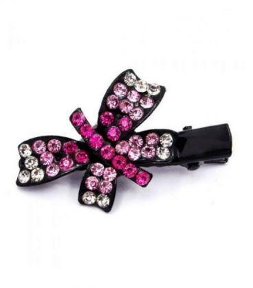 Заколка для волос со стразами “Бабочка”