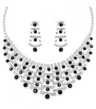 Набір ексклюзивної біжутерії намисто+сережки "Муза"