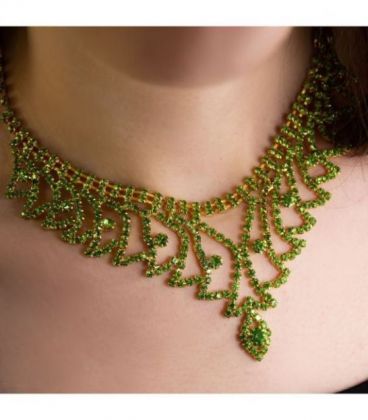 Набір ексклюзивної біжутерії намисто+сережки “Лоза”