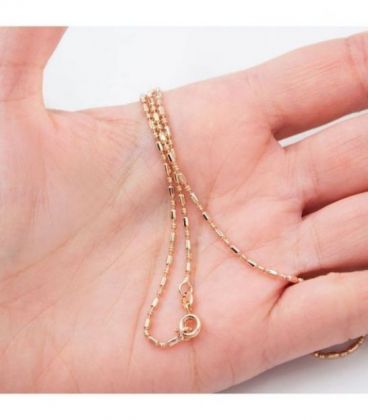 Цепочка “Перлина” 0,1*45 см позолота