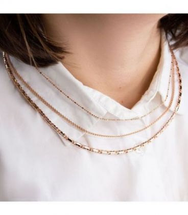 Цепочка “Перлина” 0,1*45 см позолота