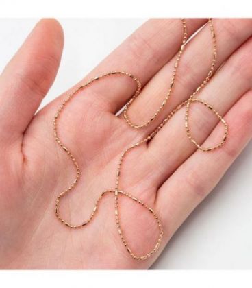 Цепочка “Перлина” 0,1*45 см позолота