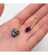 Серьги «Сердца» лим. позолота Swarovski Crystals 3 см