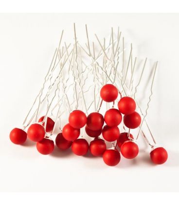 Шпилька "Матовая цветная шарик"