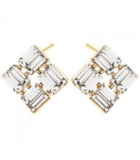 Серьги-гвоздики “Ромб”