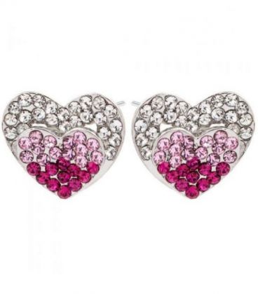 Сережки-гвоздики "Сердечки"