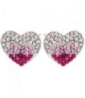 Серьги-гвоздики “Сердечки”