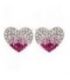 Серьги-гвоздики “Сердечки”
