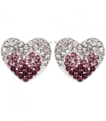 Серьги-гвоздики “Сердечки”