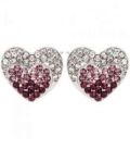 Серьги-гвоздики “Сердечки”