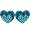Сережки-гвоздики "Сердечки"