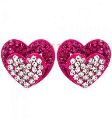Сережки-гвоздики "Сердечки"