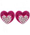 Сережки-гвоздики "Сердечки"