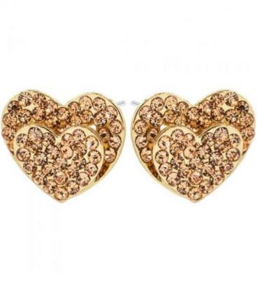 Сережки-гвоздики "Сердечки"