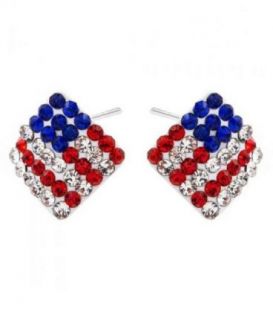 Сережки-гвоздики "Ромбик"