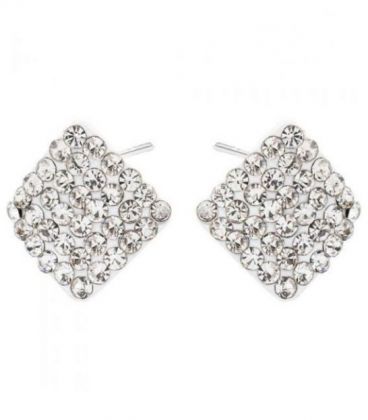 Сережки-гвоздики "Ромбик"