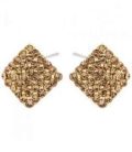 Сережки-гвоздики "Ромбик"