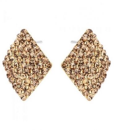 Сережки-гвоздики "Ромбик"