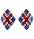 Серьги-гвоздики “Ромбик”
